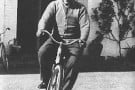Einstein rides a bicycle